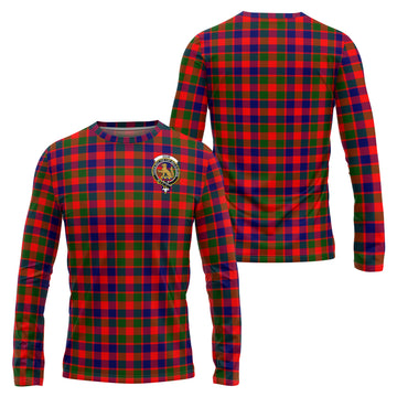 Gow Modern Tartan Long Sleeve T-Shirt with Family Crest