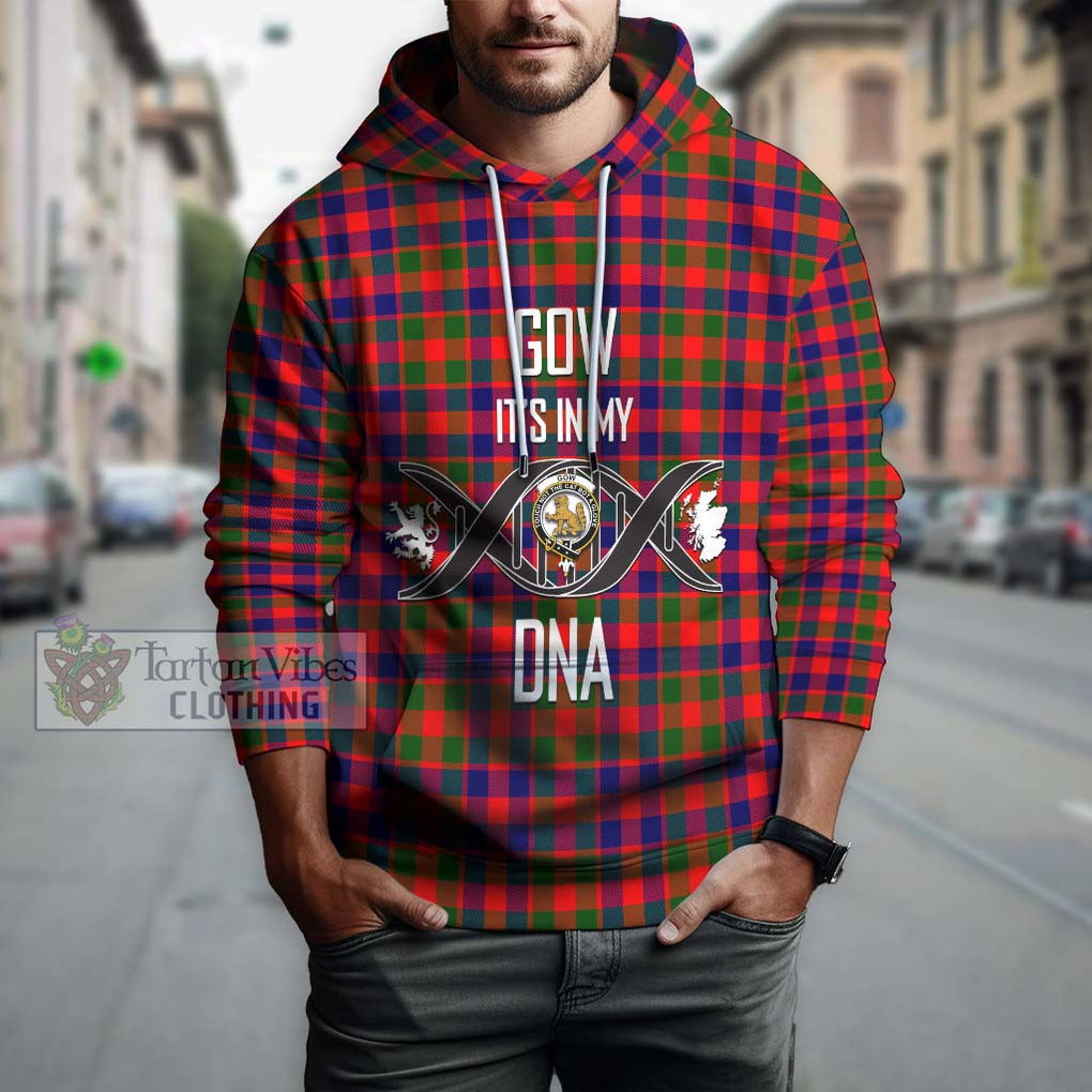 Gow Modern Tartan Hoodie with Family Crest DNA In Me Style Pullover Hoodie - Tartanvibesclothing Shop