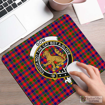 Gow Modern Tartan Mouse Pad with Family Crest