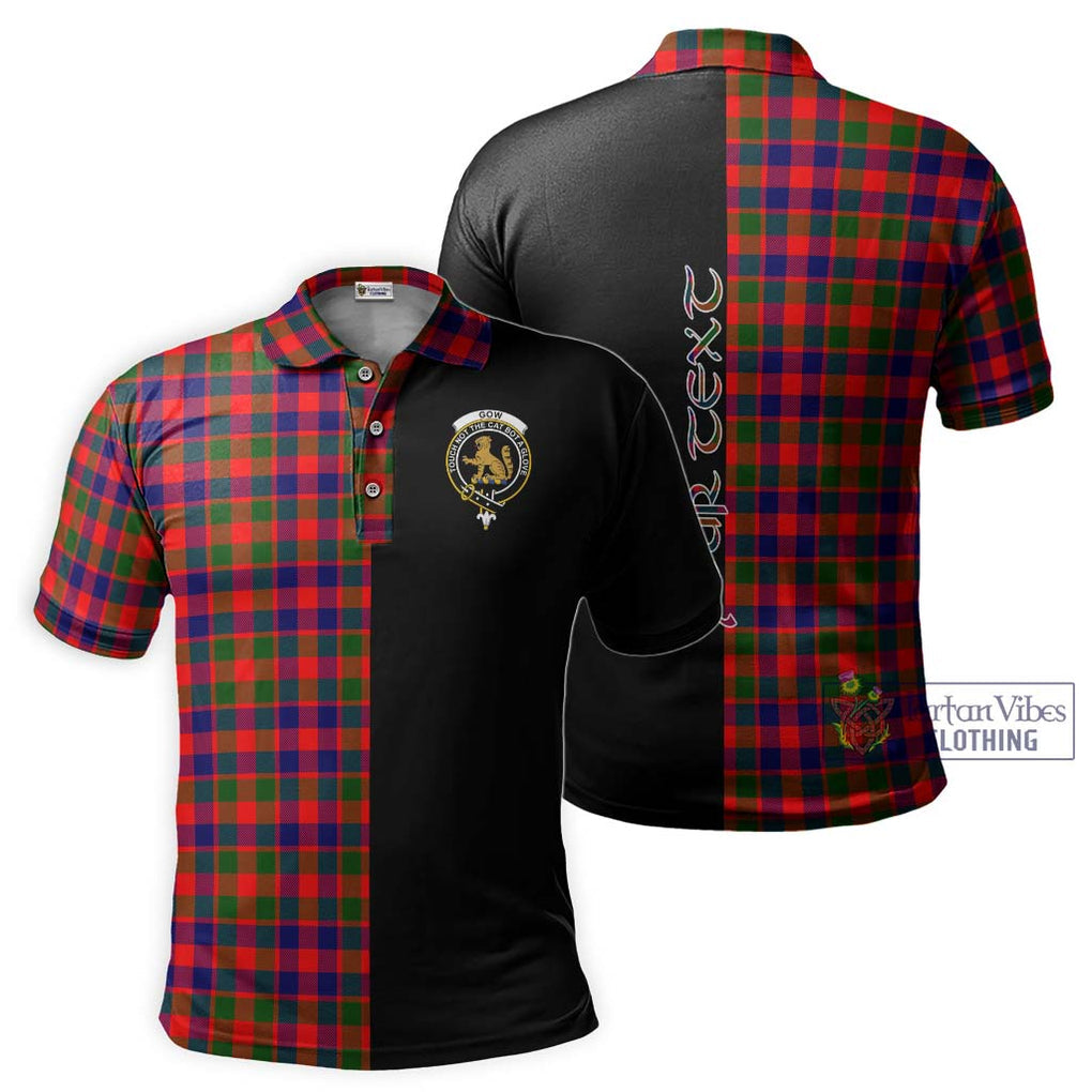 Gow Modern Tartan Polo Shirt with Family Crest and Half Of Me Style Kid - Tartanvibesclothing Shop