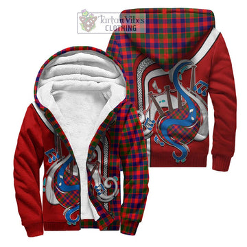 Gow Modern Tartan Sherpa Hoodie with Epic Bagpipe Style