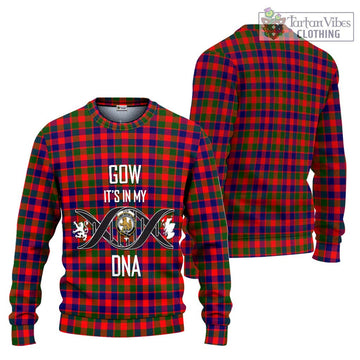 Gow Modern Tartan Ugly Sweater with Family Crest DNA In Me Style