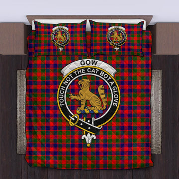 Gow Modern Tartan Quilt Bed Set with Family Crest