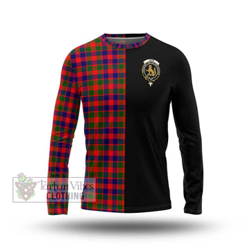 Gow Modern Tartan Long Sleeve T-Shirt with Family Crest and Half Of Me Style