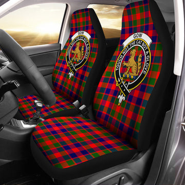 Gow Modern Tartan Car Seat Cover with Family Crest