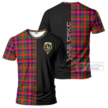 Gow Modern Tartan T-Shirt with Family Crest and Half Of Me Style