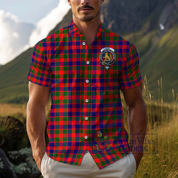 Gow Modern Tartan Cotton Hawaiian Shirt with Family Crest