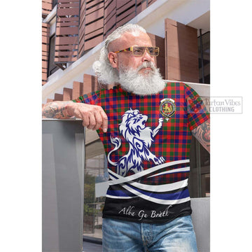 Gow Modern Tartan Cotton T-shirt with Alba Gu Brath Regal Lion Emblem