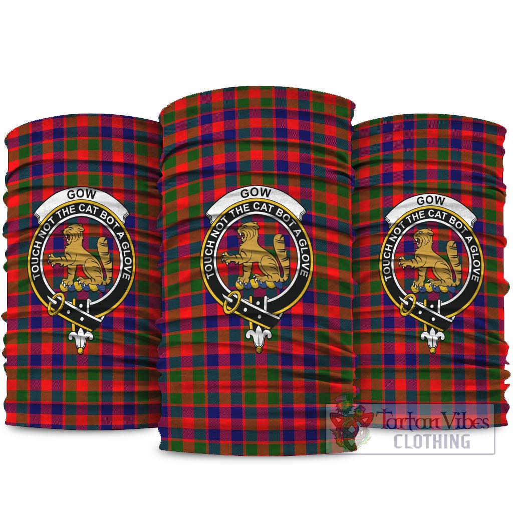 Gow Modern Tartan Neck Gaiters, Tartan Bandanas, Tartan Head Band with Family Crest