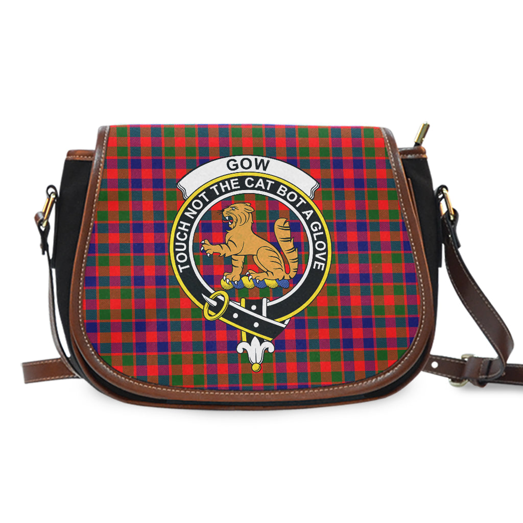 Gow Modern Tartan Saddle Bag with Family Crest - Tartan Vibes Clothing