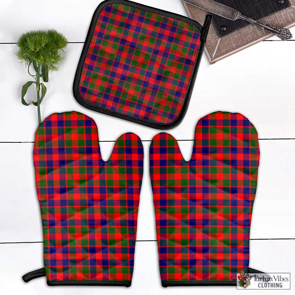 Gow Modern Tartan Combo Oven Mitt & Pot-Holder Combo 1 Oven Mitt & 1 Pot-Holder Black - Tartan Vibes Clothing