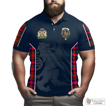 Gow Modern Tartan Men's Polo Shirt with Family Crest and Lion Rampant Vibes Sport Style