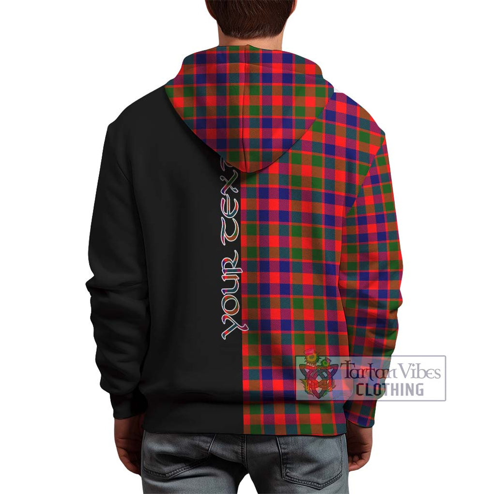 Gow Modern Tartan Hoodie with Family Crest and Half Of Me Style - Tartanvibesclothing Shop