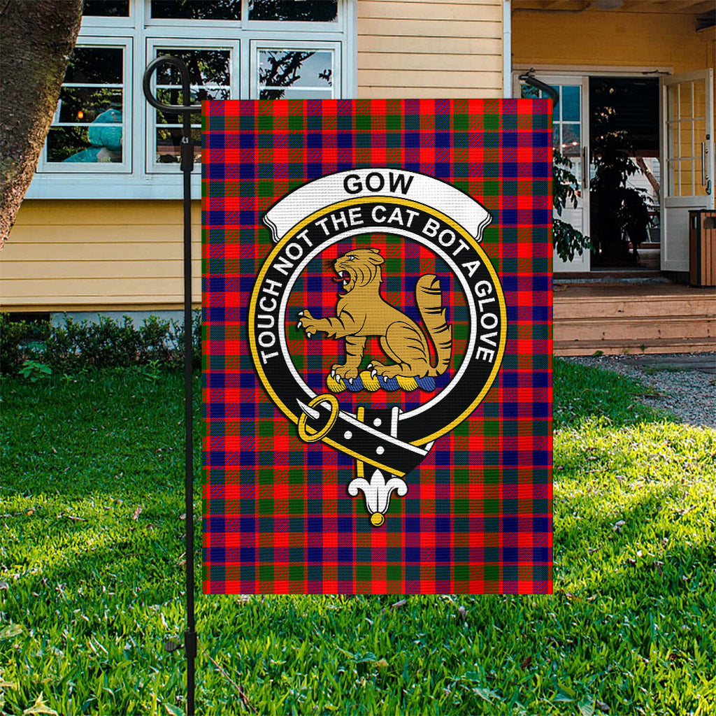 Gow Modern Tartan Flag with Family Crest - Tartan Vibes Clothing