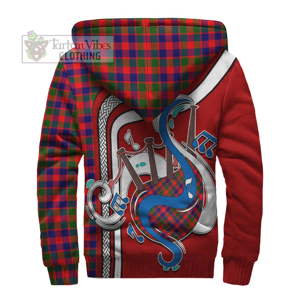 Gow Modern Tartan Sherpa Hoodie with Epic Bagpipe Style - Tartanvibesclothing Shop