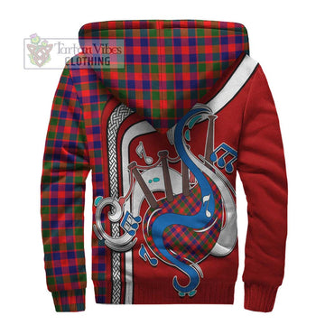 Gow Modern Tartan Sherpa Hoodie with Epic Bagpipe Style