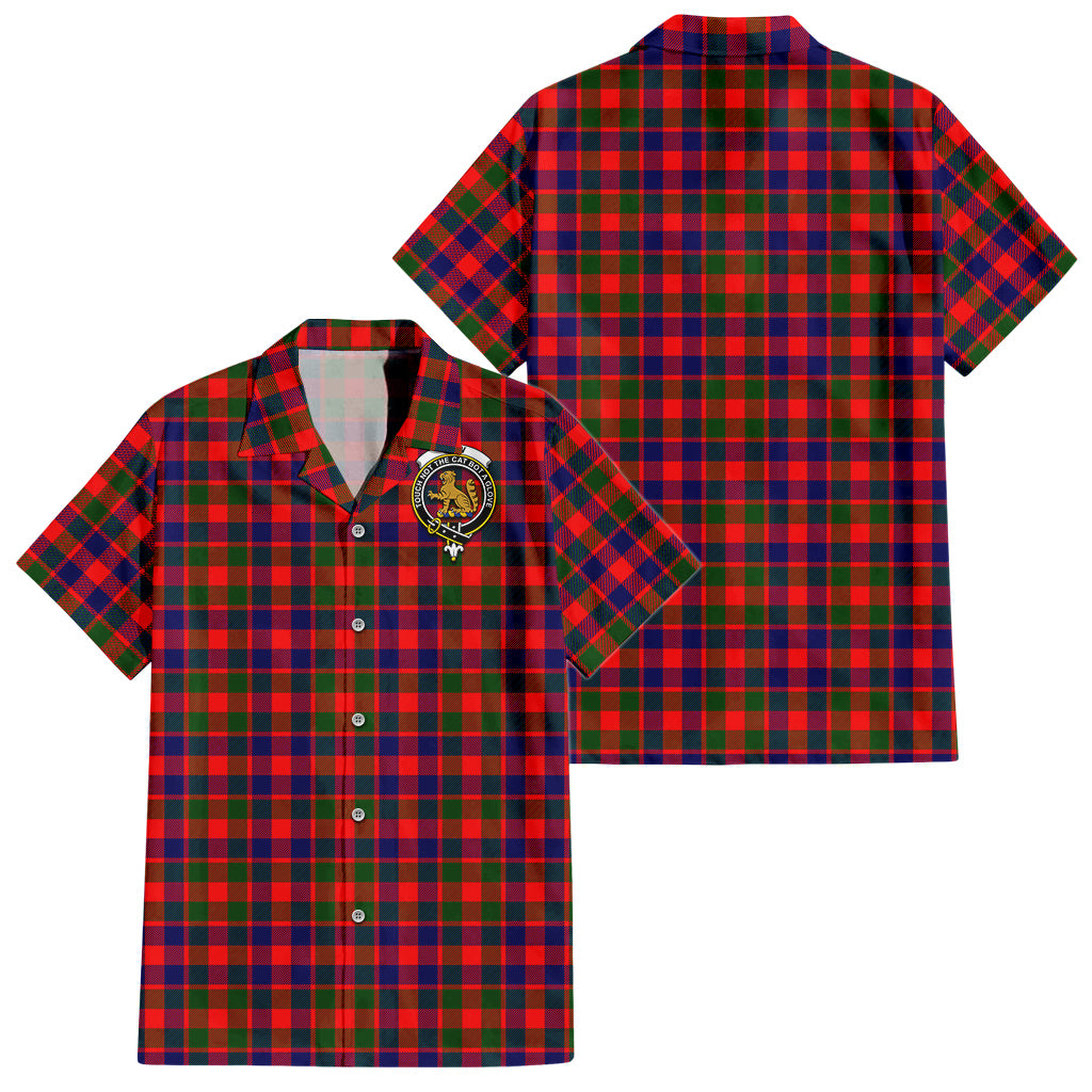 gow-modern-tartan-short-sleeve-button-down-shirt-with-family-crest