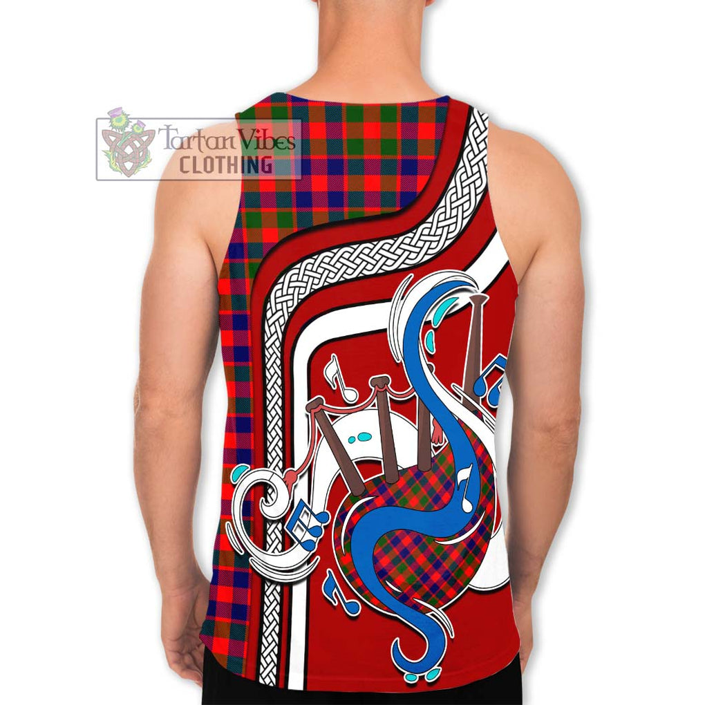 Gow Modern Tartan Men's Tank Top with Epic Bagpipe Style - Tartanvibesclothing Shop