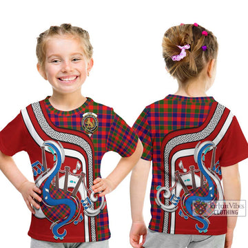 Gow Modern Tartan Kid T-Shirt with Epic Bagpipe Style