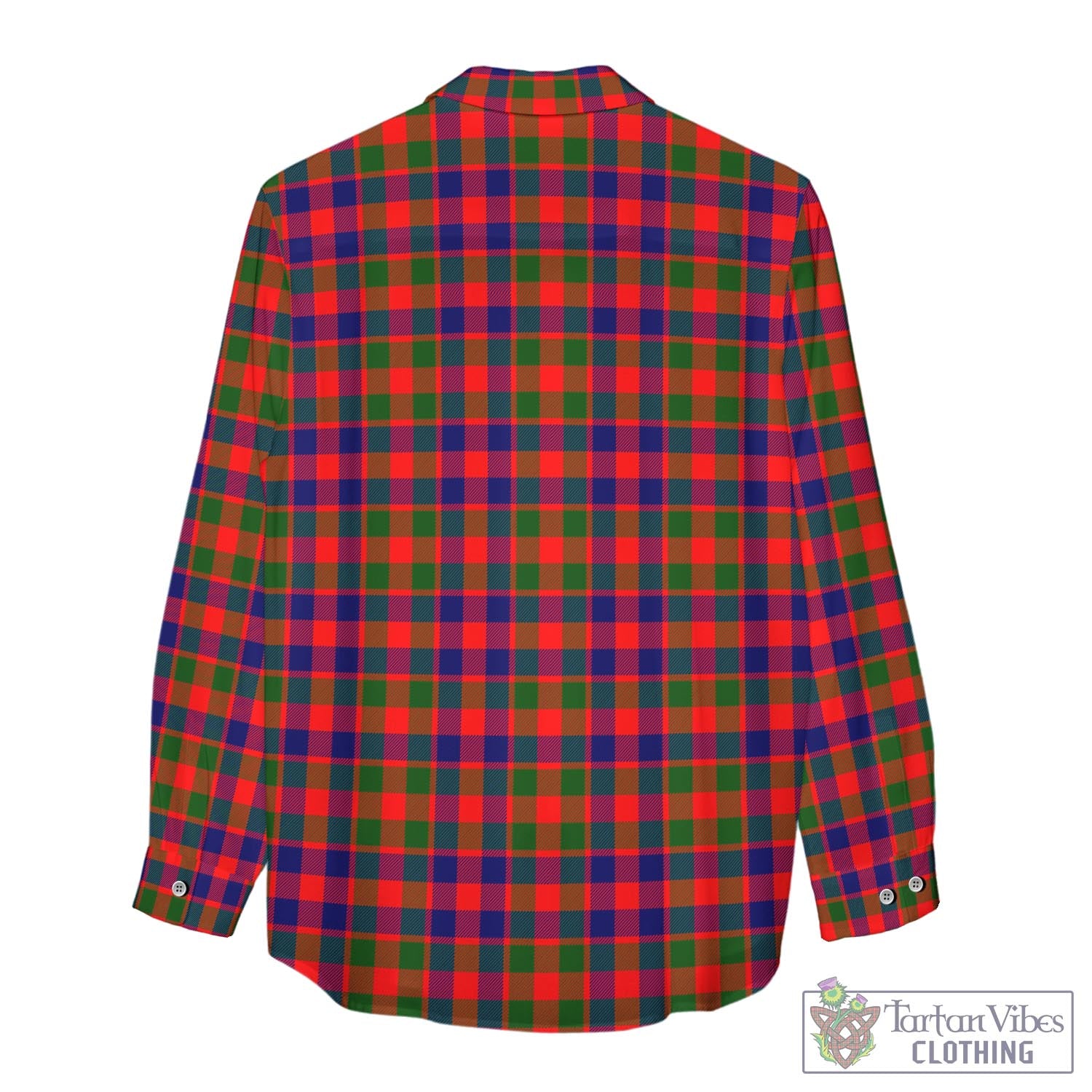 Tartan Vibes Clothing Gow Modern Tartan Womens Casual Shirt with Family Crest