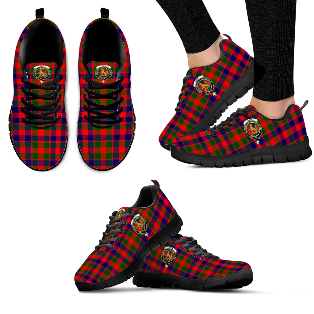 Gow Modern Tartan Sneakers with Family Crest - Tartan Vibes Clothing