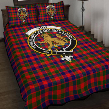 Gow Modern Tartan Quilt Bed Set with Family Crest