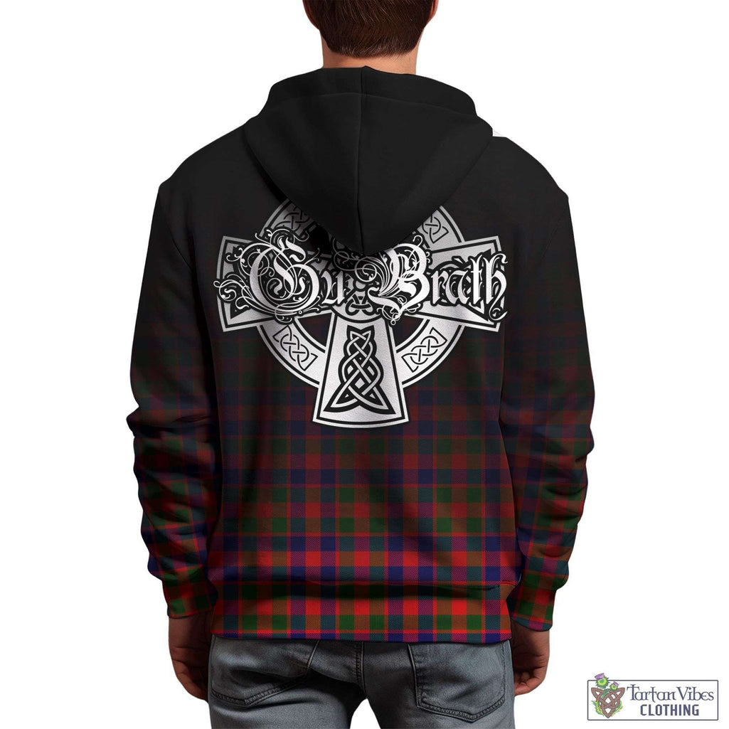 Tartan Vibes Clothing Gow Modern Tartan Hoodie Featuring Alba Gu Brath Family Crest Celtic Inspired