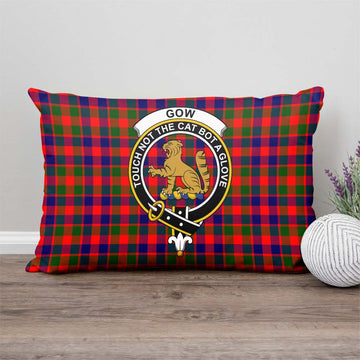 Gow Modern Tartan Pillow Cover with Family Crest