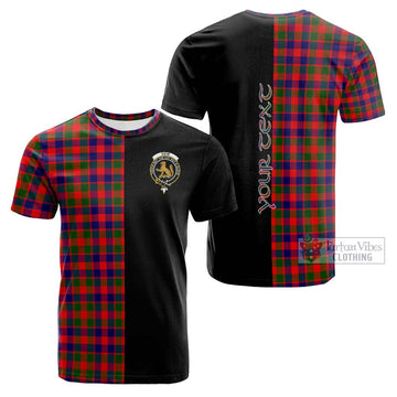 Gow Modern Tartan Cotton T-shirt with Family Crest and Half Of Me Style