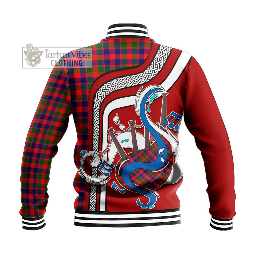 Tartan Vibes Clothing Gow Modern Tartan Baseball Jacket with Epic Bagpipe Style