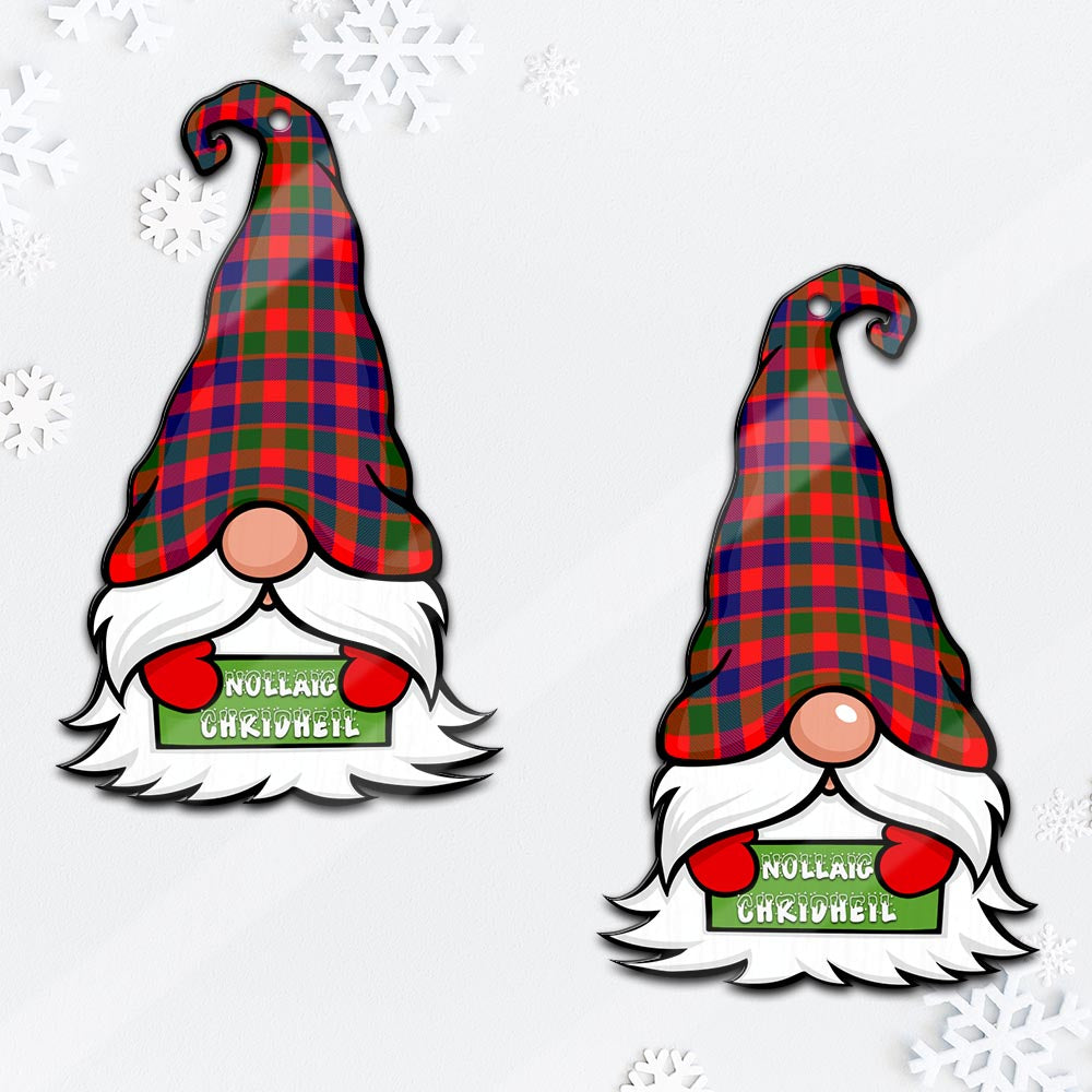 Gow Modern Gnome Christmas Ornament with His Tartan Christmas Hat - Tartan Vibes Clothing