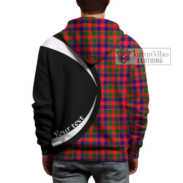 Gow Modern Tartan Hoodie with Family Crest Circle Style