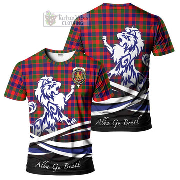 Gow Modern Tartan Cotton T-shirt with Alba Gu Brath Regal Lion Emblem