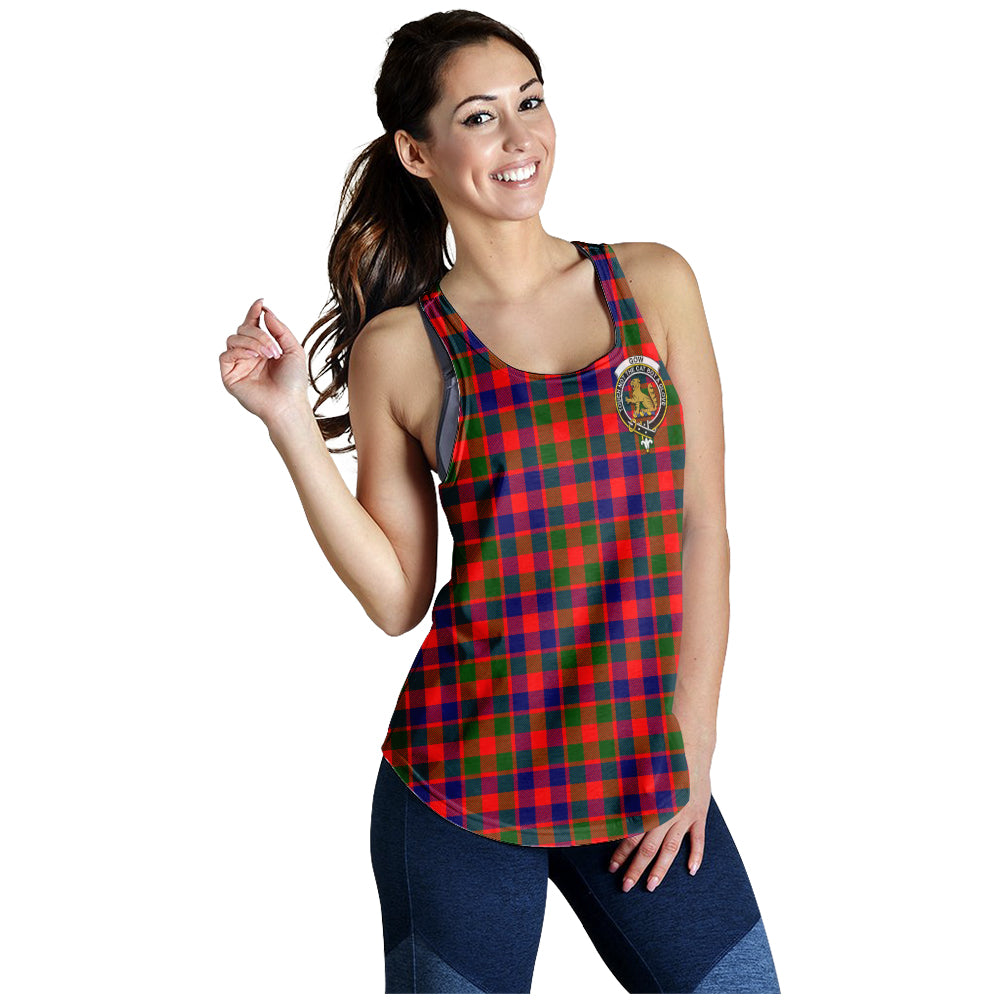 gow-modern-tartan-women-racerback-tanks-with-family-crest