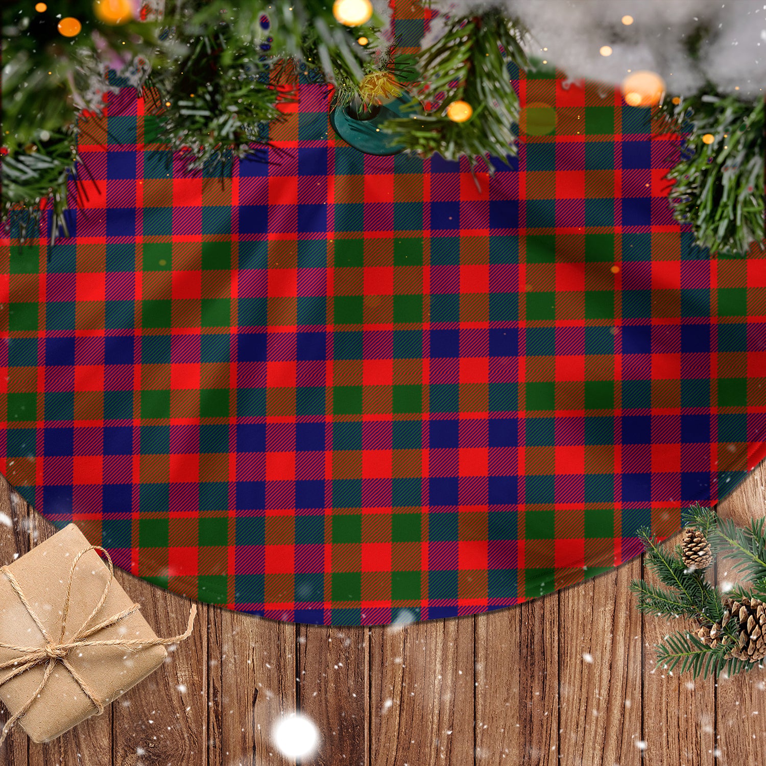 Gow Modern Tartan Christmas Tree Skirt - Tartanvibesclothing