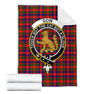 Gow Modern Tartan Blanket with Family Crest