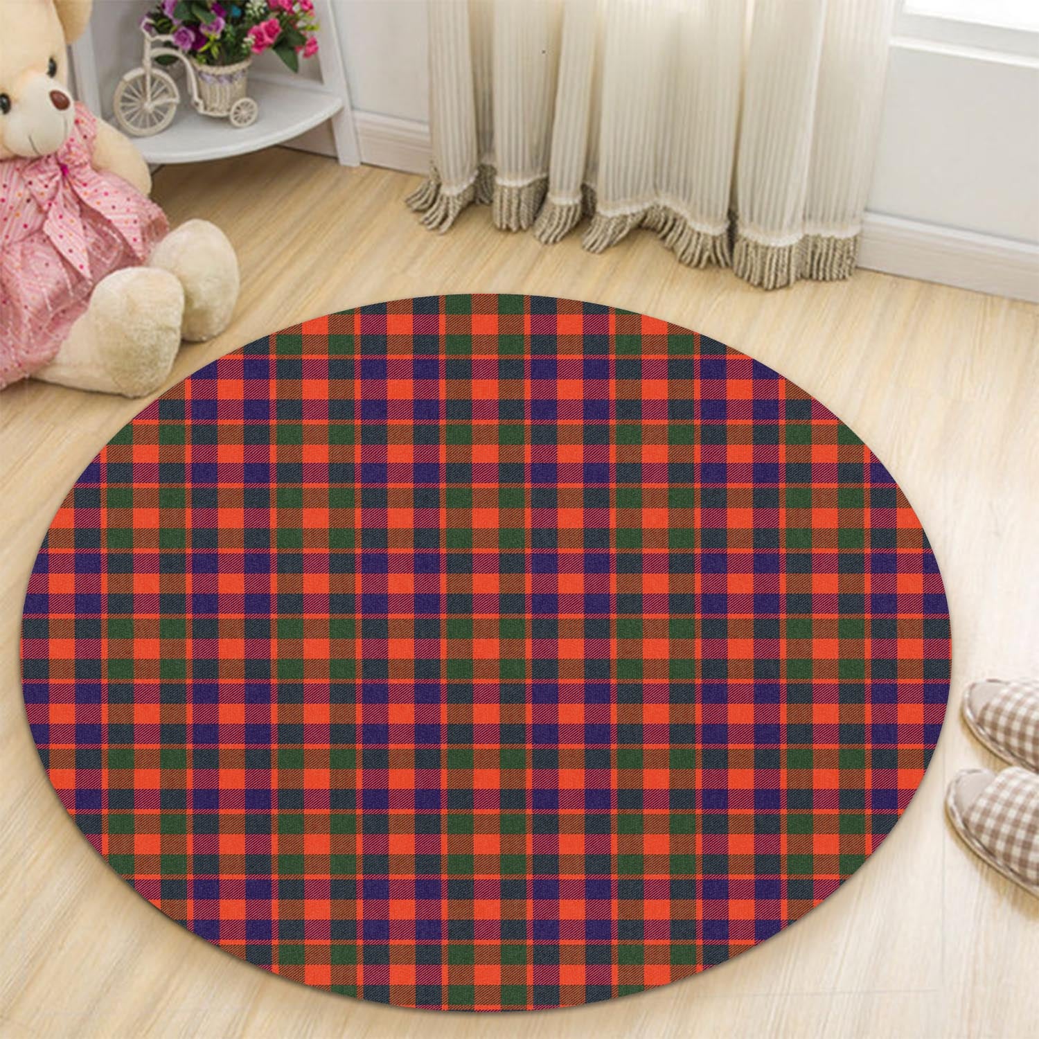 gow-modern-tartan-round-rug