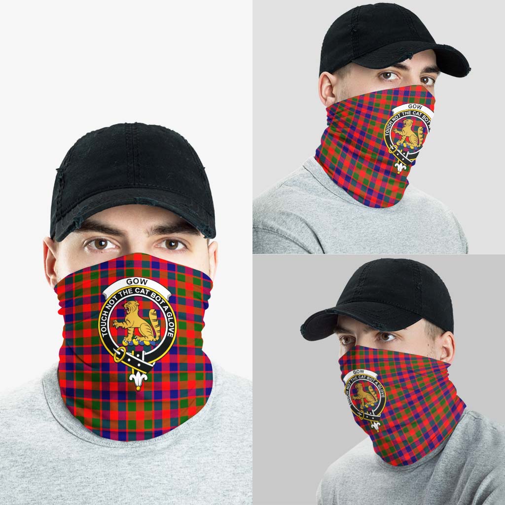 Gow Modern Tartan Neck Gaiters, Tartan Bandanas, Tartan Head Band with Family Crest