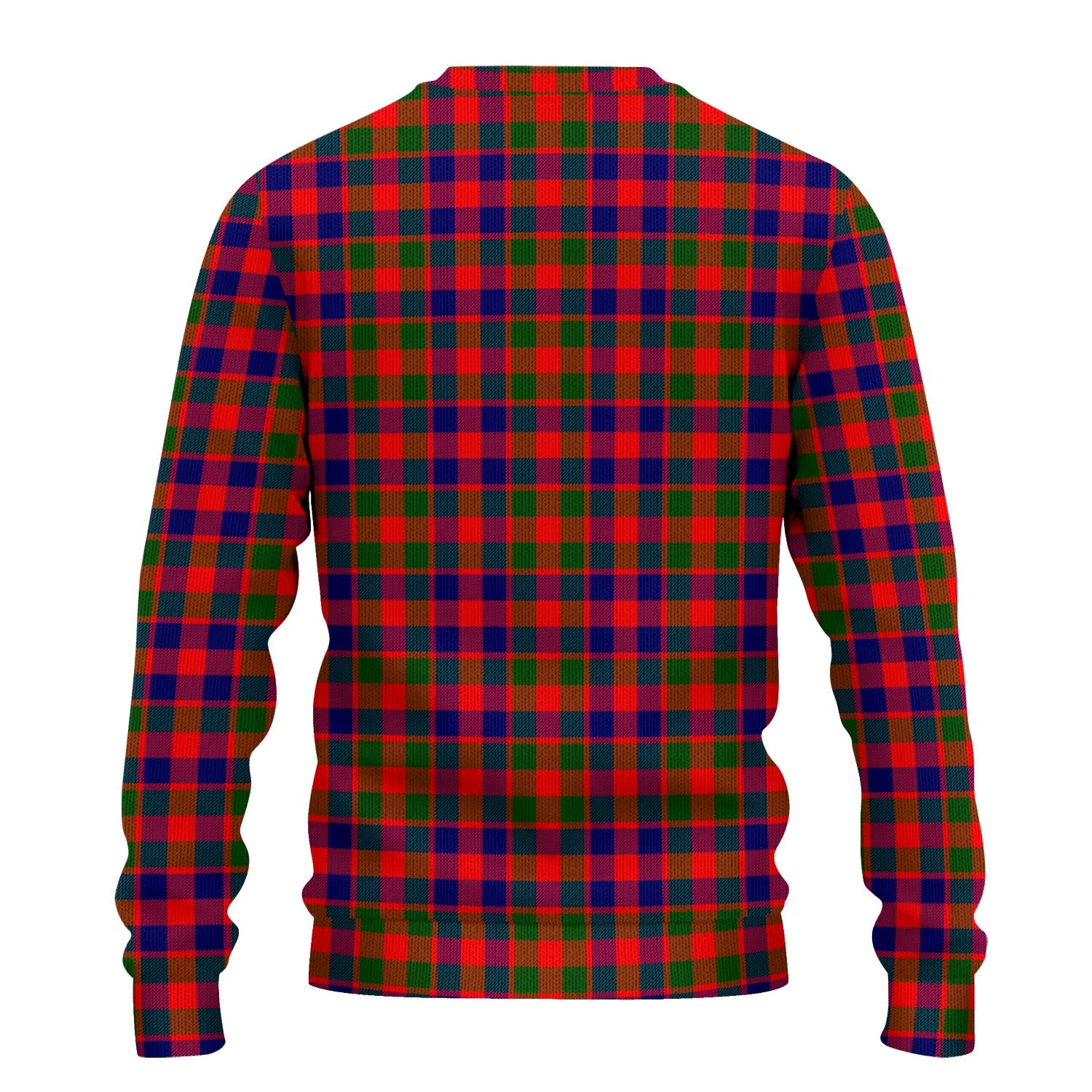 Gow Modern Tartan Knitted Sweater with Family Crest - Tartanvibesclothing