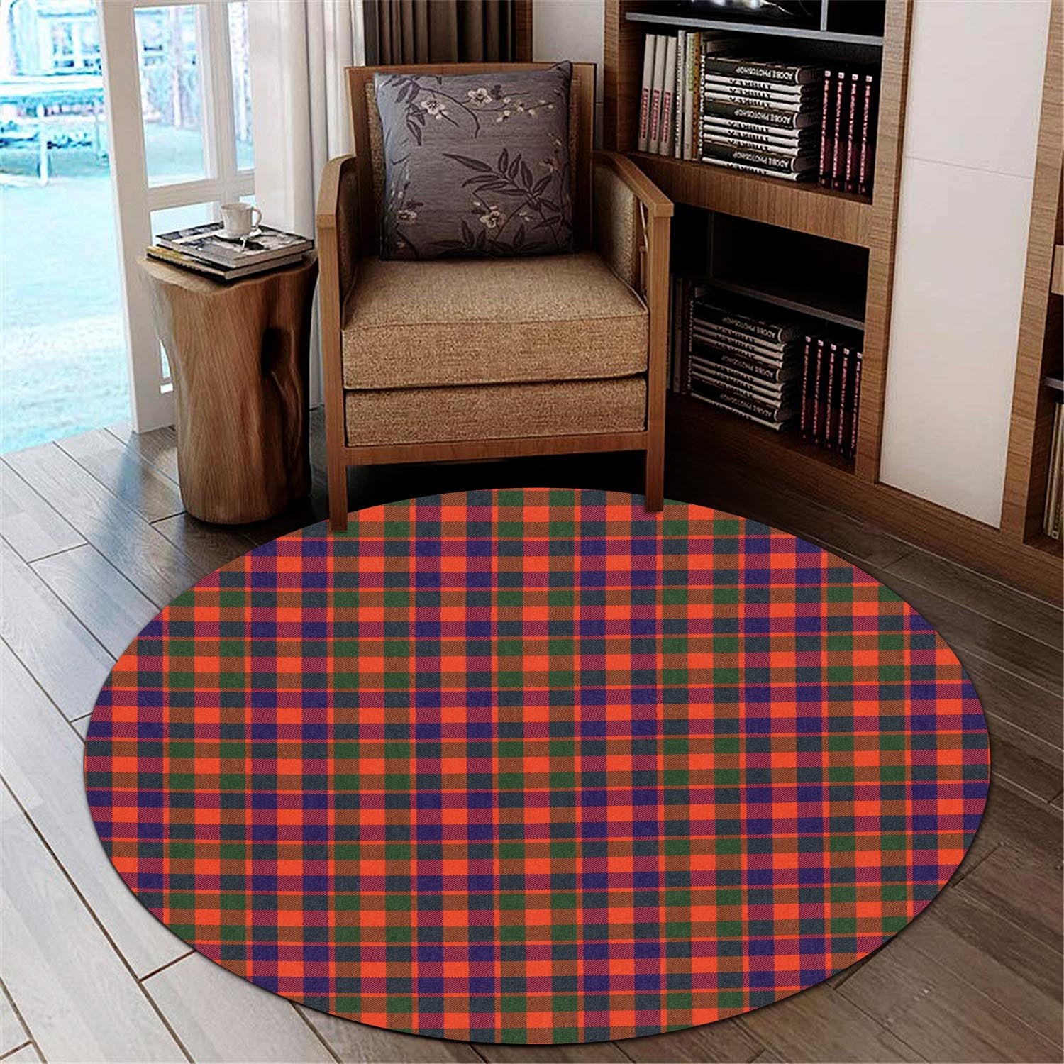 gow-modern-tartan-round-rug