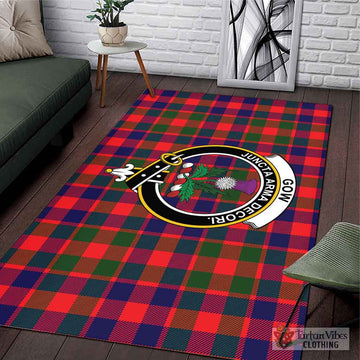 Gow of Skeoch Tartan Area Rug with Family Crest