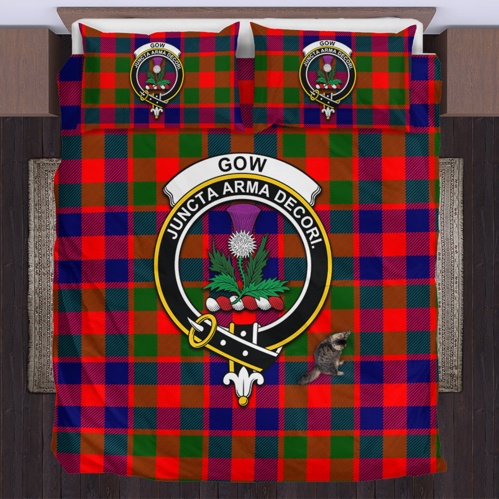 Gow of Skeoch Tartan Bedding Set with Family Crest US Bedding Set - Tartan Vibes Clothing