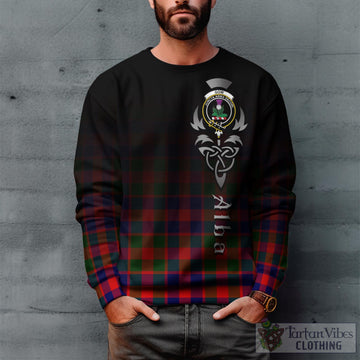 Gow of Skeoch Tartan Sweatshirt Featuring Alba Gu Brath Family Crest Celtic Inspired