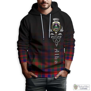 Gow of Skeoch Tartan Hoodie Featuring Alba Gu Brath Family Crest Celtic Inspired