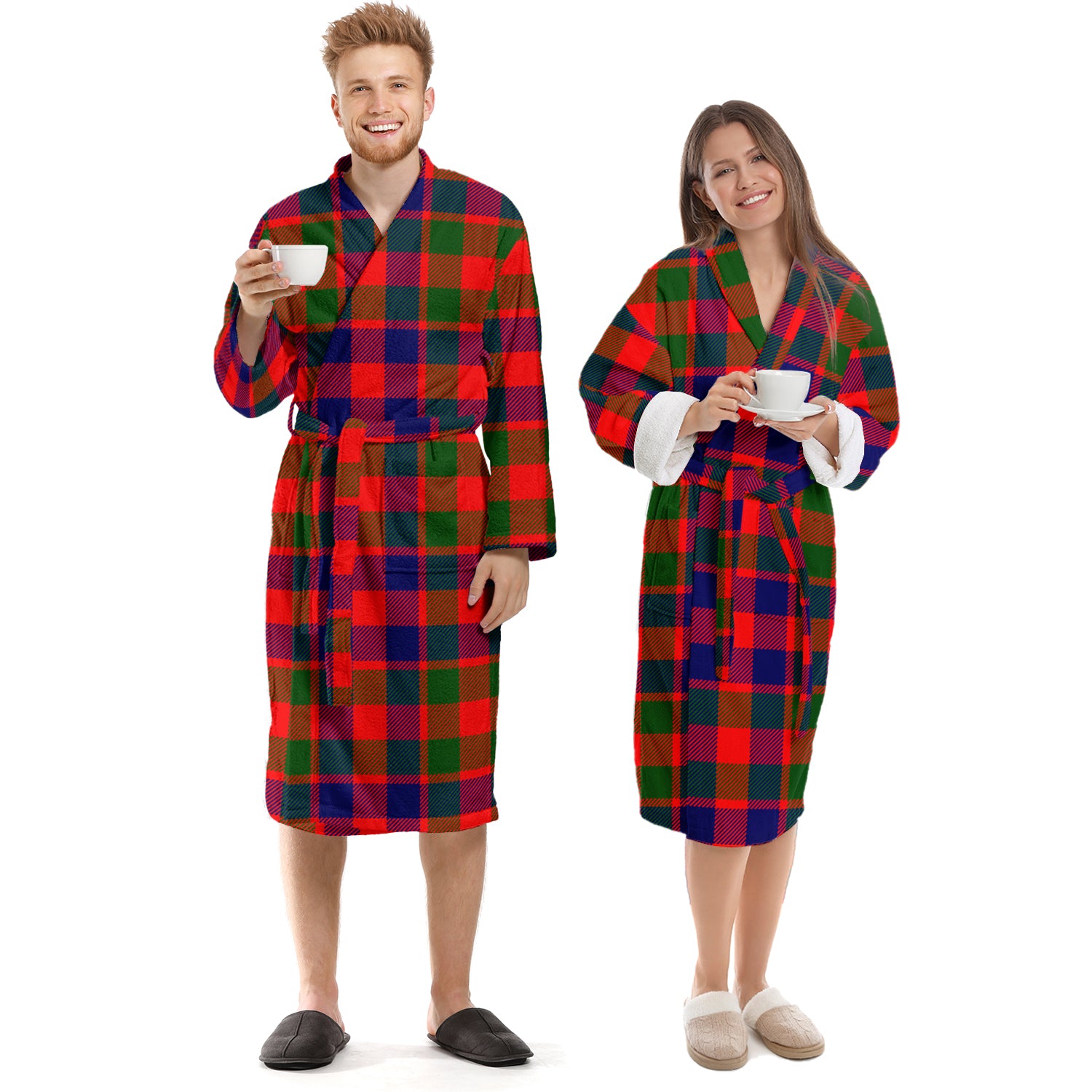 Gow of Skeoch Tartan Bathrobe Unisex S - Tartan Vibes Clothing