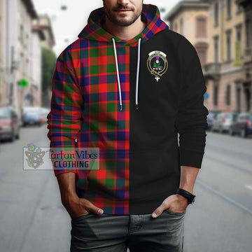 Gow of Skeoch Tartan Hoodie with Family Crest and Half Of Me Style