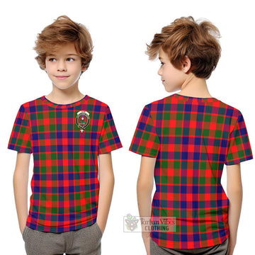 Gow of Skeoch Tartan Kid T-Shirt with Family Crest