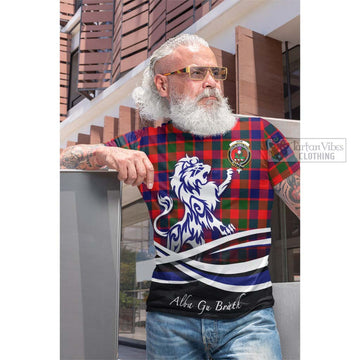 Gow of Skeoch Tartan Cotton T-shirt with Alba Gu Brath Regal Lion Emblem