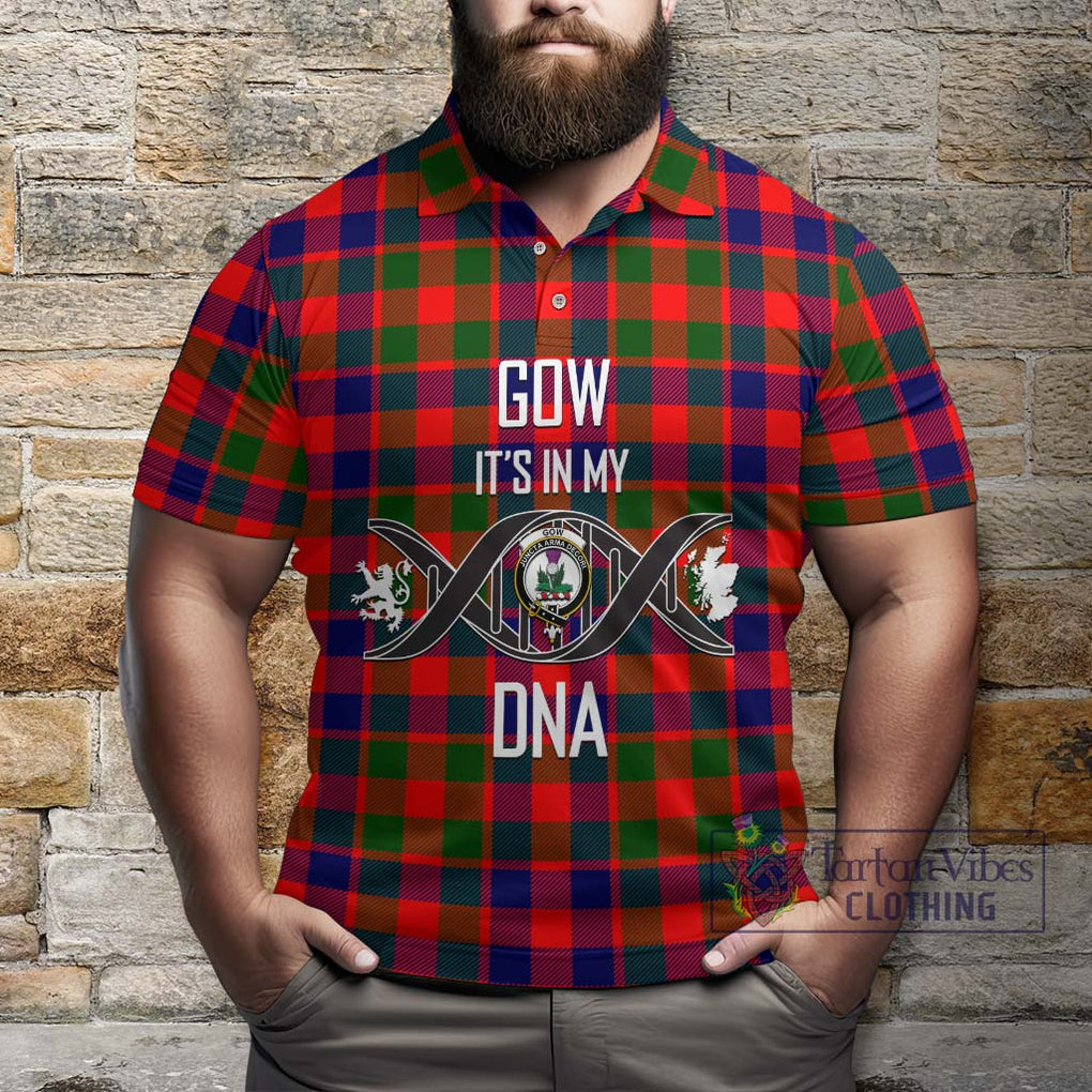 Gow of Skeoch Tartan Polo Shirt with Family Crest DNA In Me Style Kid - Tartanvibesclothing Shop