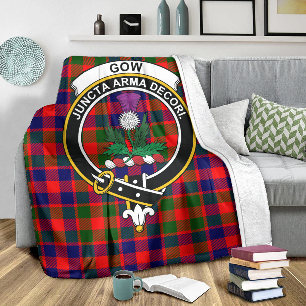 gow-of-skeoch-tartab-blanket-with-family-crest